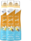 Secret Dry Spray Antiperspirant Deodorant for Women - 48-Hour Protection, Vanilla & Argan Oil, 4.1oz (Pack of 3)