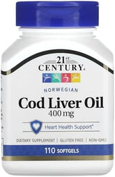 21st Century Norwegian Cod Liver Oil - 110 Softgels