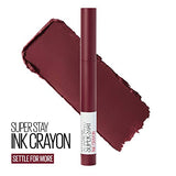 Maybelline Super Stay Ink Crayon Lipstick - Berry Wine Purple, Longwear Matte, 1 Count