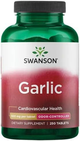 Swanson Odor-Controlled Garlic - 500mg, 250 Tablets