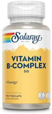 Solaray B-Complex 50 - 100 Vegetarian Capsules