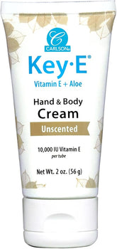 Carlson Labs Key-E Hand & Body Cream - Unscented, Deeply Moisturizing