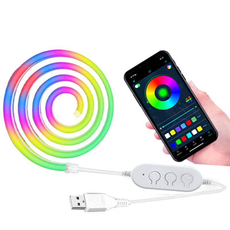 3M Smart WiFi Neon LED Strip Light with Music Sync & Voice Control