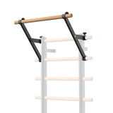 DHT Wood Swedish Stall Bar with Suspension Trainer - 9-Rod Home Gym Equipment