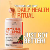 Country Farms Immune Defense supplement with Vitamin C, Elderberry, and Zinc, 320g, supports immune health naturally.