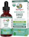 MaryRuth's Ginkgo Leaf Liquid Drops - USDA Organic Nootropic Supplement for Brain & Circulatory Health (60 Servings)