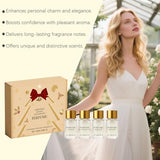 Christmas Advent Perfume Gift Set - 4x10ml Fragrance Collection with Oud, Frankincense, Musk & Rose