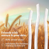 BOMBAE Reusable & Biodegradable Face & Eyebrow Razors - 3 Razors | Painless Hair Removal for Eyebrows, Upper Lip & Peach Fuzz | Dermaplaning Tool