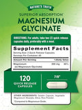Nature's Truth Magnesium Glycinate 200mg - Chelated Mineral Supplement (120 Caps)