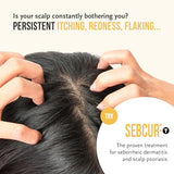 Sebcur T Coal Tar Shampoo - Relief for Itching from Eczema & Psoriasis - 240ml