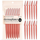 Kitsch Dermaplaning Tool - 12-Piece Face Razor & Eyebrow Shaver for Women
