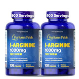 Puritan's Pride L-Arginine 1000mg - 200 Capsules