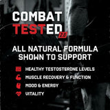 Jocko Fuel Test Booster for Men - Natural Endurance, Stamina, & Strength Booster - Muscle Builder for Men & Nitric Oxide Support with Ginger Root, Shilajit, & Tongkat Ali, 120ct (30 Servings)