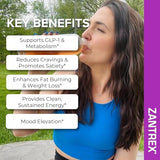 SkinnyStix Energy Powder – Lose Weight, GLP-1, Appetite Suppressant, Boost Mood – 10 Calories – Yerba Mate, Coffee Bean – 30 Stix, Berry