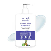 Aravi Organic 10% AHA + 1% BHA Exfoliating Lotion with Niacinamide