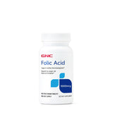GNC Folic Acid 1000 mcg - Healthy Fetal Development & Red Blood Cell Support, 100 Vegetarian Tablets