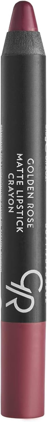 Golden Rose Matte Lipstick Crayon No. 8 - Effortless Velvet Finish