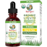 USDA Organic Probiotics for Gut Health & Immune Support - Acidophilus Supplement, 2 Fl Oz