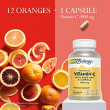 Solaray Vitamin C Timed-Release 1000mg - 100 Vegetarian Capsules