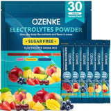 OZENKE Electrolytes Powder Packets - 30 Sticks Sugar-Free Hydration | 6 Flavors
