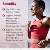 Jarrow Formulas Methyl Folate 1000mcg - Supports cellular health & MTHFR, 100 caps, high-potency folate supplement