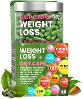 Bioteque Lab Weight Loss Diet Capsules, Natural Appetite Suppressant, Day & Night Fat Burner for Women & Men with Apple Cider, Green Coffee Bean Extract, Metabolism Booster Supplement - 60 Pills