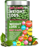 Bioteque Lab Weight Loss Diet Capsules, Natural Appetite Suppressant, Day & Night Fat Burner for Women & Men with Apple Cider, Green Coffee Bean Extract, Metabolism Booster Supplement - 60 Pills