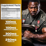 MuscleTech Testosterone Booster for Men, AlphaTest - T-Boost Mens Supplement with Tribulus Terrestris & Boron - Daily Male Gym Workout Supplements for Muscle Growth, Stamina & Energy - 120 Pills