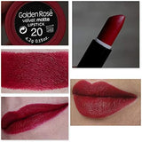 Golden Rose Velvet Matte Lipstick - Dark Brown No. 20
