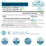Liposomal NAD+ Supplement 1000mg: Max Absorption for Energy, DNA Repair & Anti-Aging