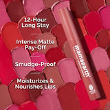 Mamaearth Moisture Matte Long Stay Lipstick - 01 Carnation Nude – 2g | With Avocado Oil & Vitamin E | 12-Hour Stay, Smudge-Proof & Non-Drying