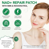 NAD+ Patches with Nicotinamide & Resveratrol - 8 Hour Energy & Anti-Aging Support