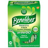 Benefiber On the Go Prebiotic Fiber Supplement - Unflavored Daily Digestive Health Powder