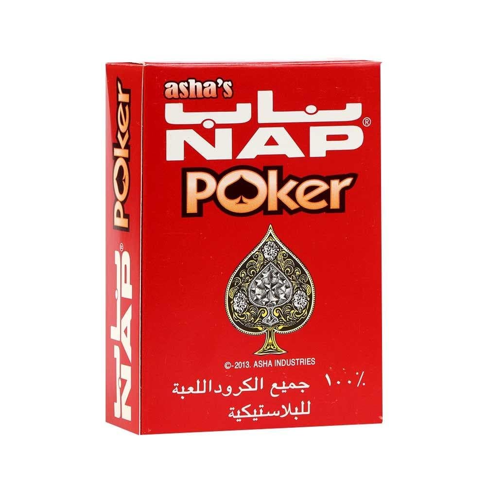 Poker Professional 100% Plastic Playing Cards - Red Box Waterproof Design Casino-Grade 54-Card Deck
