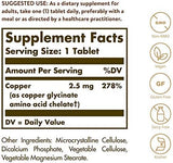 Solgar Chelated Copper - 100 Tablets