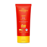 Aqualogica Detan+ Dewy Sunscreen SPF 50+ PA++++ | Blue Light & Pollution Protection | Glycolic & Hyaluronic Acid | No White Cast | 80g