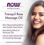NOW Rose Massage Oil (237ml) - Soothing & Moisturizing
