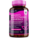 Nutravita Women's 24 Essential Active Vitamins & Minerals Vegan Tablets with Biotin & Hyaluronic Acid 180 Pieces