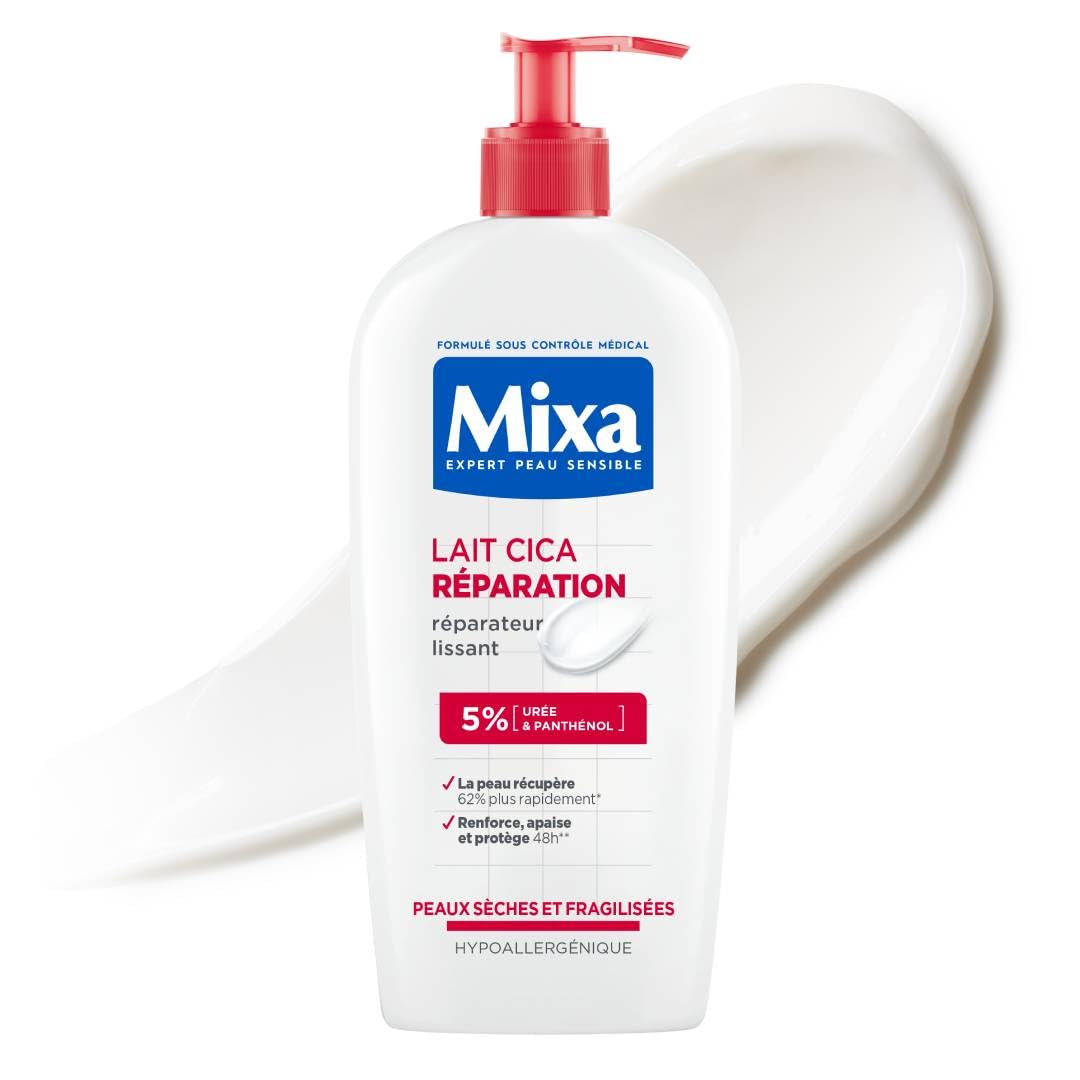Mixa Urea Cica Body Lotion 400ml - Soothing & Protective Body Milk for Dry Skin with Urea & Panthenol