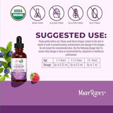 MaryRuth Organics Elderberry Syrup - USDA Organic, Sugar-Free Immune Support for Kids & Adults | 1 Fl Oz