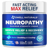OWELL NATURALS Neuropathy Nerve Relief Cream - Extra Strength for Foot, Hands, Legs