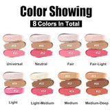 Hilareco 3 Pcs Cream Contour Kit with Highlighter, Blush & Bronzer