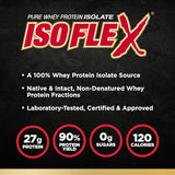 ALLMAX ISOFLEX Pure Whey Protein Isolate, Chocolate, 2 lbs (907 g) - Premium isolate for muscle recovery and growth