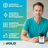 Alpha GPC 600mg + Uridine 300mg Nootropic – Focus, Energy, Brain Boost 120 Caps