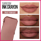 Maybelline Super Stay Ink Crayon Lipstick - Precision Matte Lip Crayon, Trust Your Gut, 1 Count