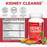 Health Plus Kidney Cleanse 550mg 60 Capsules - Natural Kidney Support Formula