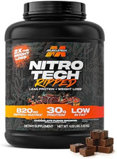 Muscletech, Nitro Tech, Ripped, Ultimate Protein + Weight Loss Formula, Chocolate Fudge Brownie, 4.00 lbs (1.82 kg)