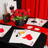 8 Pcs Jumbo Playing Cards 15.8 x 12.6 Inches - Large Print Giant Thick Poker Cards for Casino Theme Party Decorations