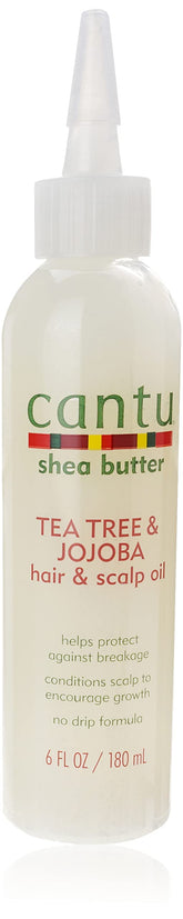 Cantu Tea Tree & Jojoba Hair & Scalp Oil with Shea Butter - 6 Fl Oz
