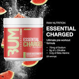 RAW Essential CHARGED Pre-Workout Powder - Sour Watermelon (25 Servings)